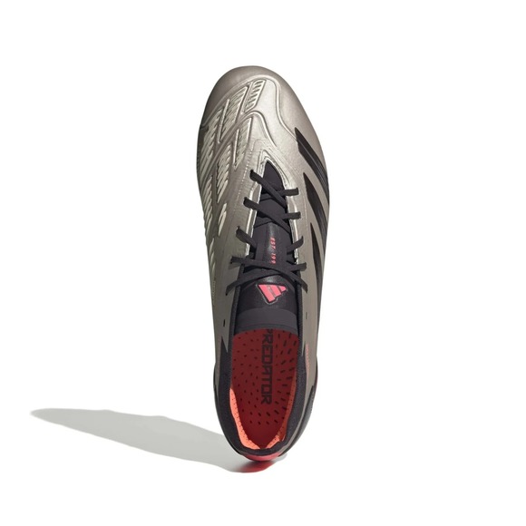 Adidas Predator Elite SG Men\'s Size 11.5 Grey Black Red Soccer Cleats ID0913 NEW